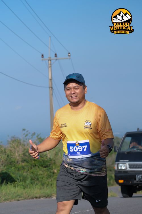 Race photo from Kelud Vertical Challenge 2024