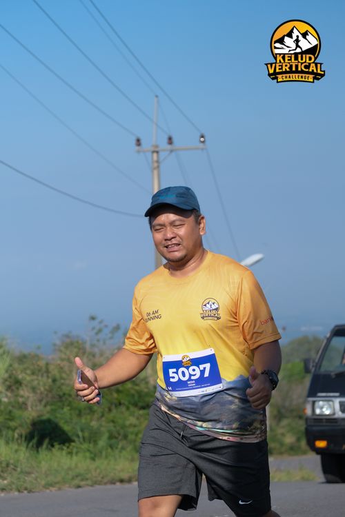 Race photo from Kelud Vertical Challenge 2024