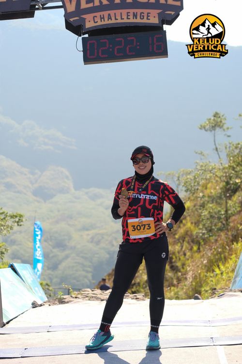 Race photo from Kelud Vertical Challenge 2024