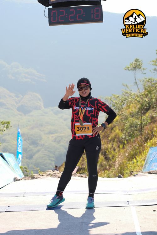 Race photo from Kelud Vertical Challenge 2024