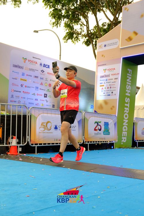 Race photo from CISANGKAN KBP CITY RUN 2025