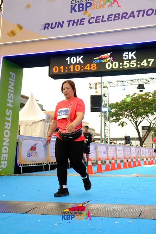 Race photo from CISANGKAN KBP CITY RUN 2025