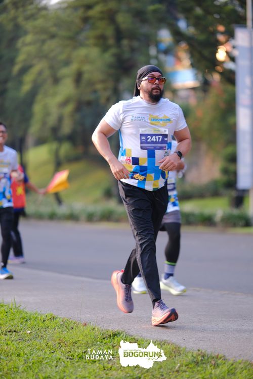 Race photo from Taman Budaya x BOGORUN 2025