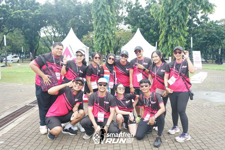 Race photo from Smartfren Run 2024