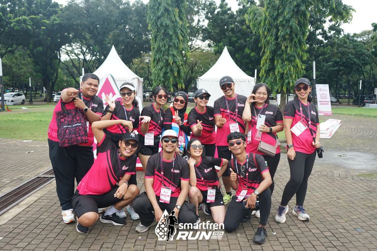 Race photo from Smartfren Run 2024