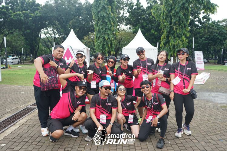 Race photo from Smartfren Run 2024