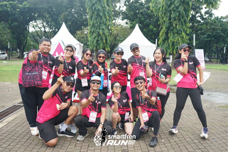 Race photo from Smartfren Run 2024
