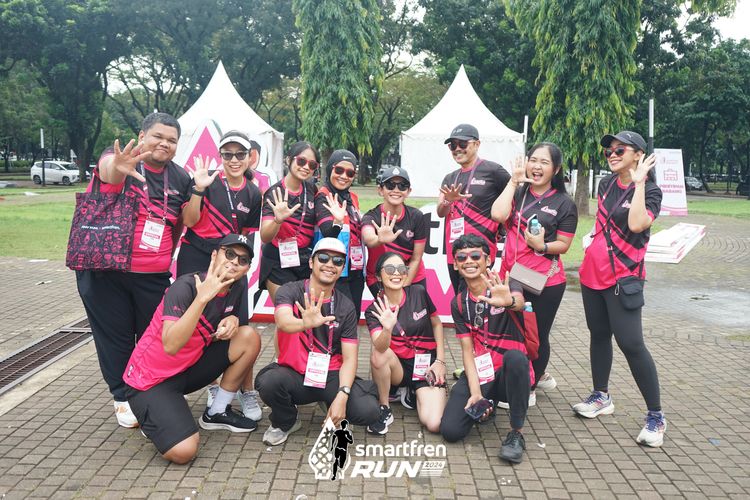 Race photo from Smartfren Run 2024