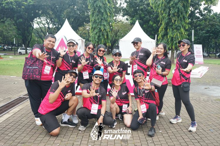 Race photo from Smartfren Run 2024