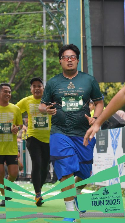 Race photo from Mangkunegaran Run 2025