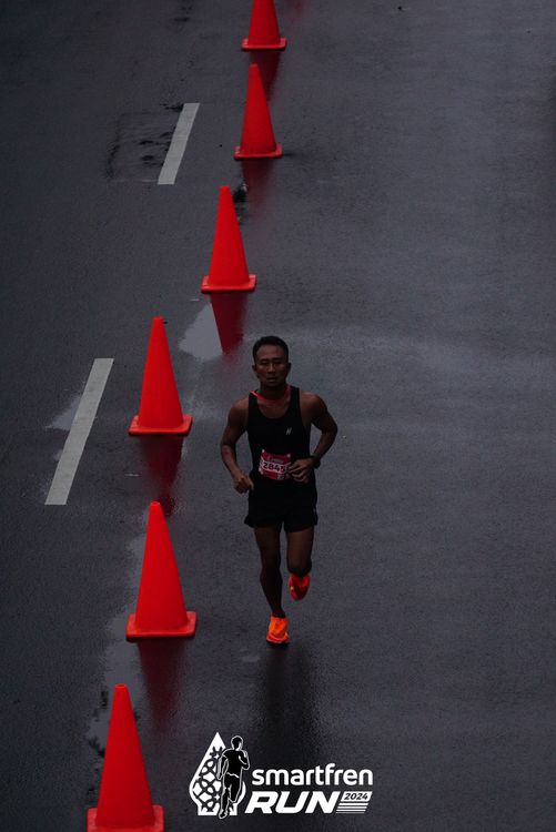 Race photo from Smartfren Run 2024