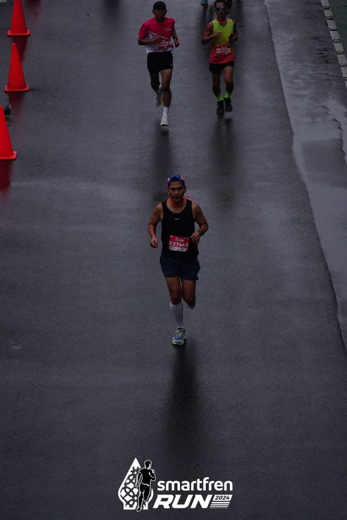 Race photo from Smartfren Run 2024