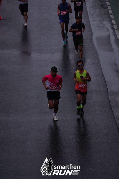 Race photo from Smartfren Run 2024