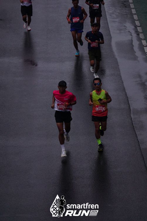 Race photo from Smartfren Run 2024