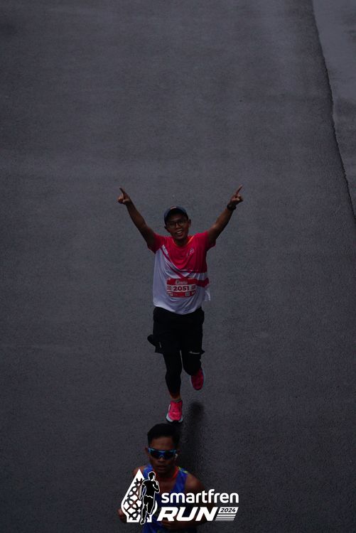 Race photo from Smartfren Run 2024