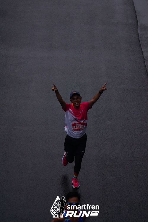 Race photo from Smartfren Run 2024