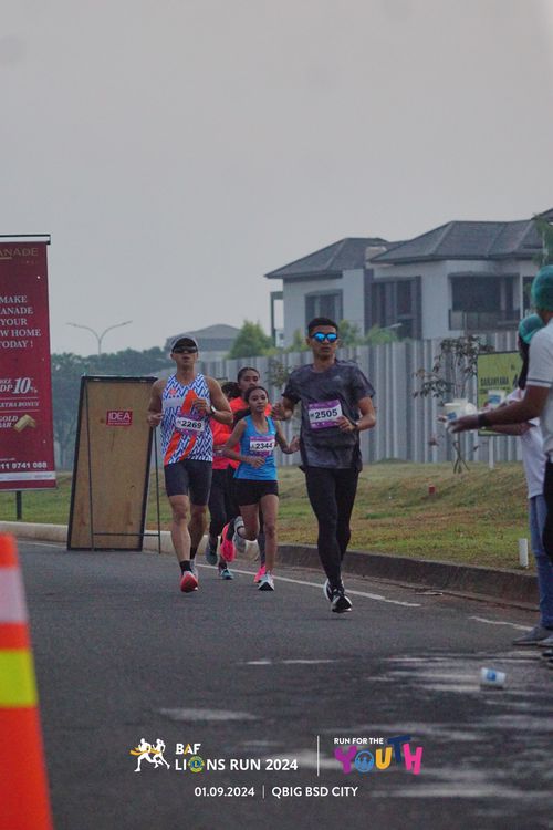 Race photo from BAF LIONS RUN 2024