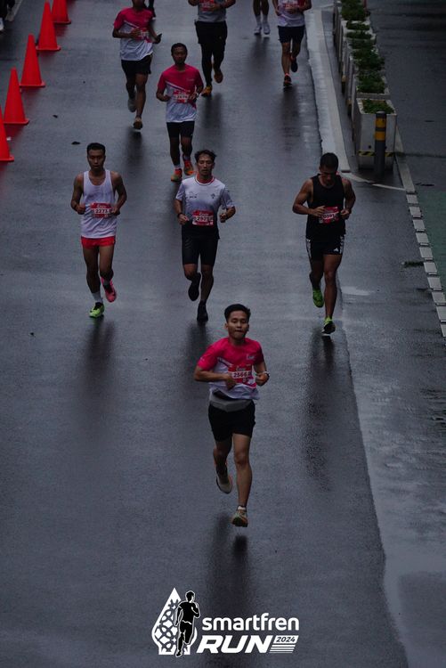 Race photo from Smartfren Run 2024