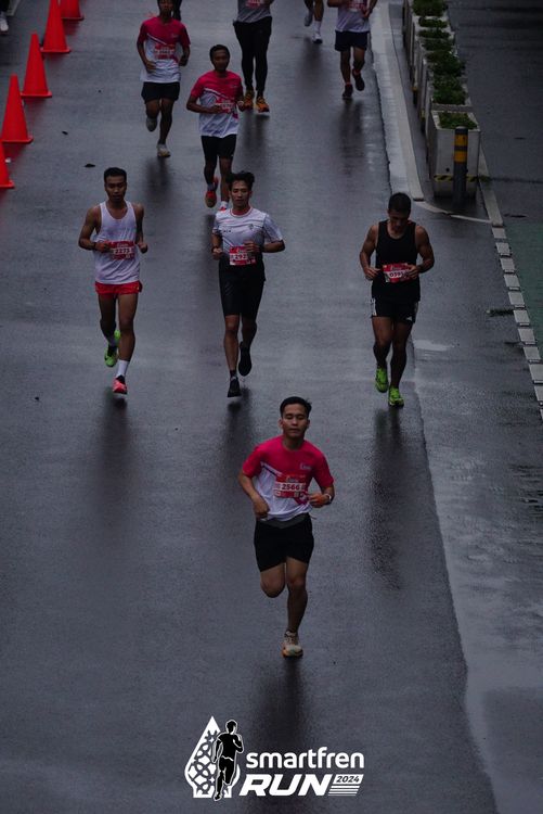 Race photo from Smartfren Run 2024