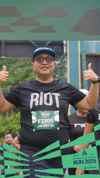 Race photo from Mangkunegaran Run 2025