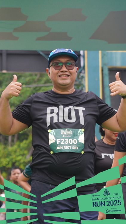 Race photo from Mangkunegaran Run 2025