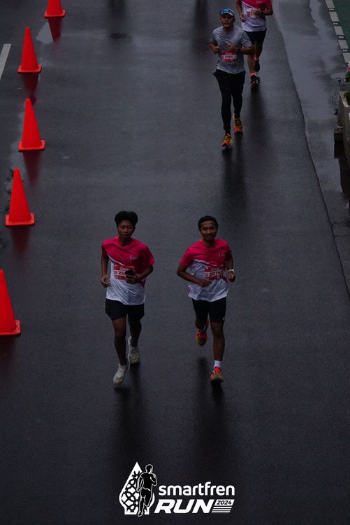 Race photo from Smartfren Run 2024