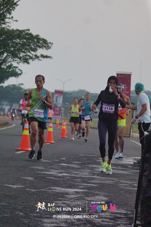 Race photo from BAF LIONS RUN 2024