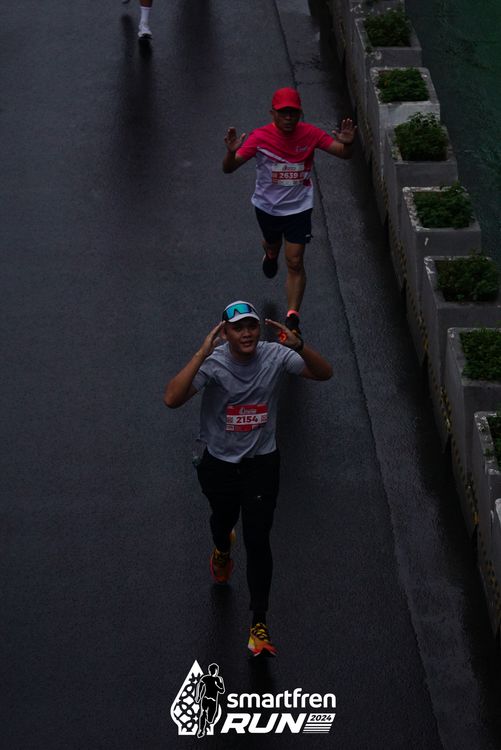Race photo from Smartfren Run 2024