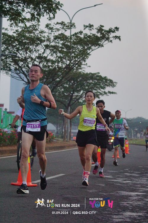 Race photo from BAF LIONS RUN 2024