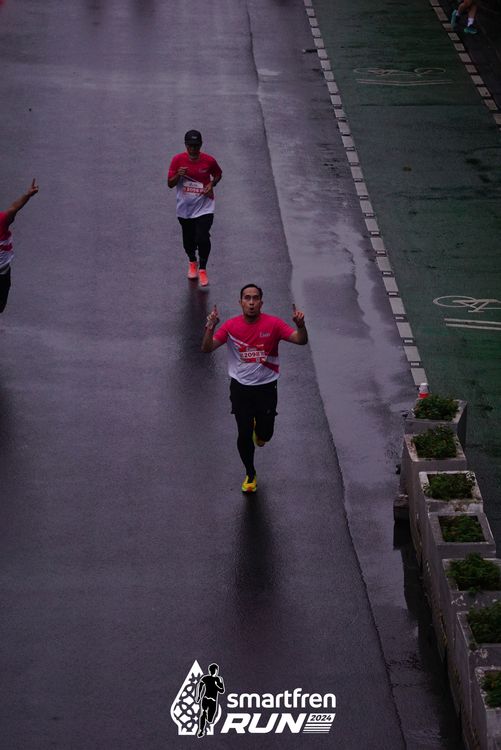 Race photo from Smartfren Run 2024