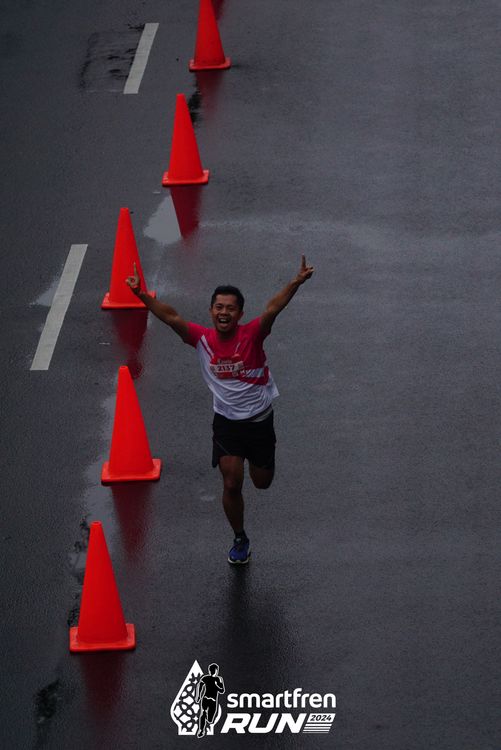Race photo from Smartfren Run 2024