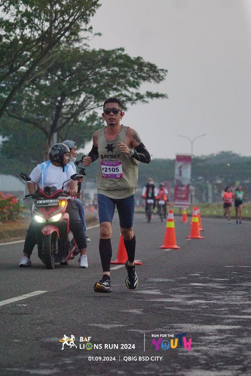 Race photo from BAF LIONS RUN 2024
