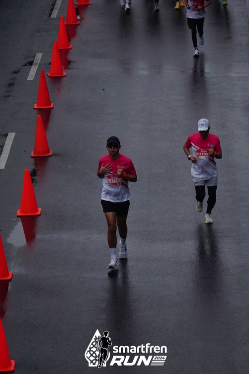 Race photo from Smartfren Run 2024