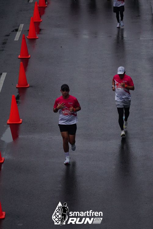 Race photo from Smartfren Run 2024