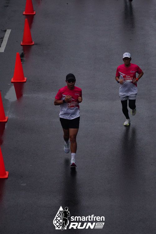 Race photo from Smartfren Run 2024