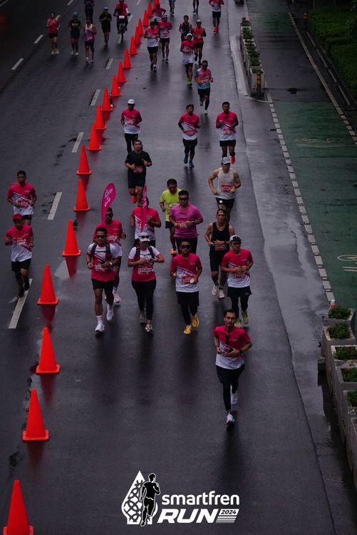 Race photo from Smartfren Run 2024