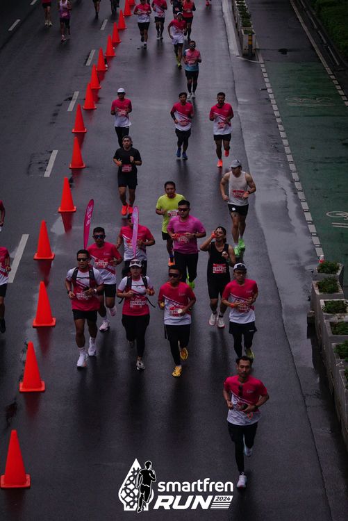 Race photo from Smartfren Run 2024
