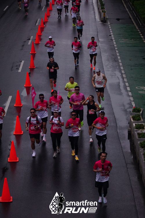 Race photo from Smartfren Run 2024