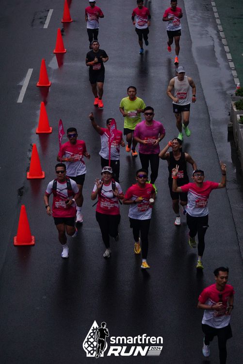Race photo from Smartfren Run 2024