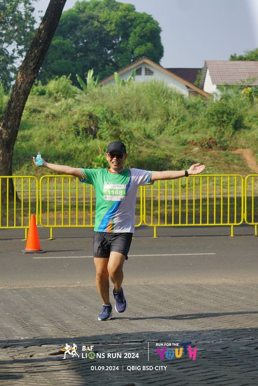 Race photo from BAF LIONS RUN 2024