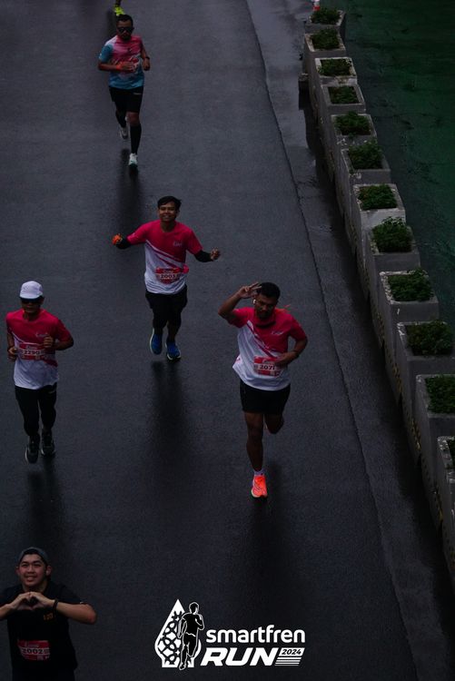 Race photo from Smartfren Run 2024