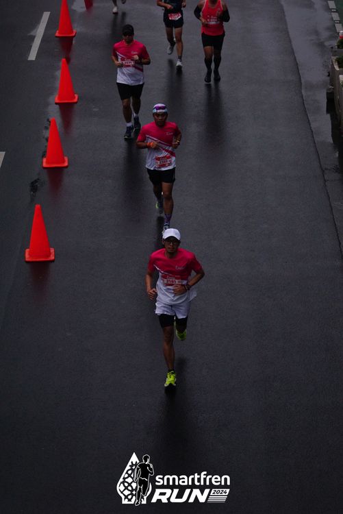 Race photo from Smartfren Run 2024