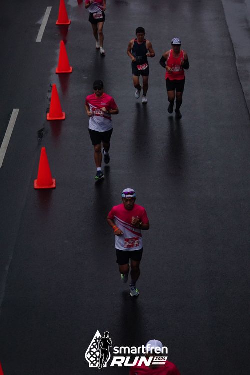 Race photo from Smartfren Run 2024