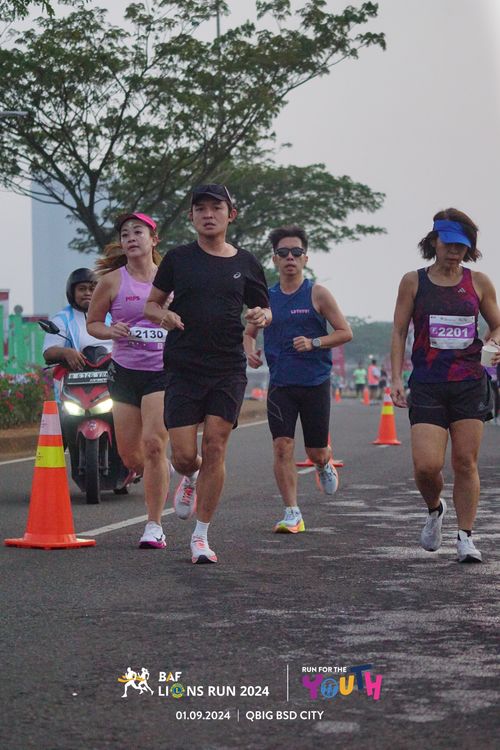 Race photo from BAF LIONS RUN 2024