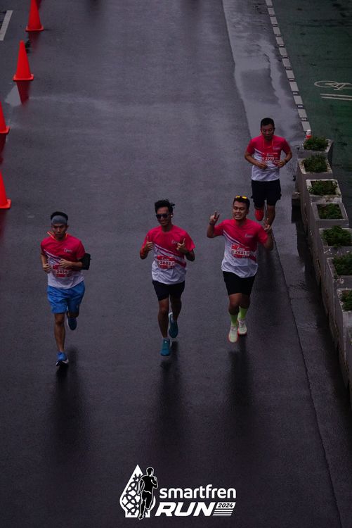 Race photo from Smartfren Run 2024