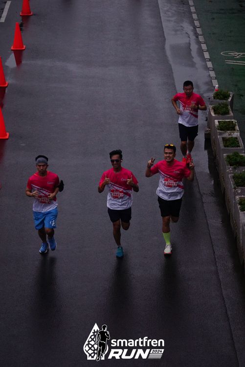 Race photo from Smartfren Run 2024