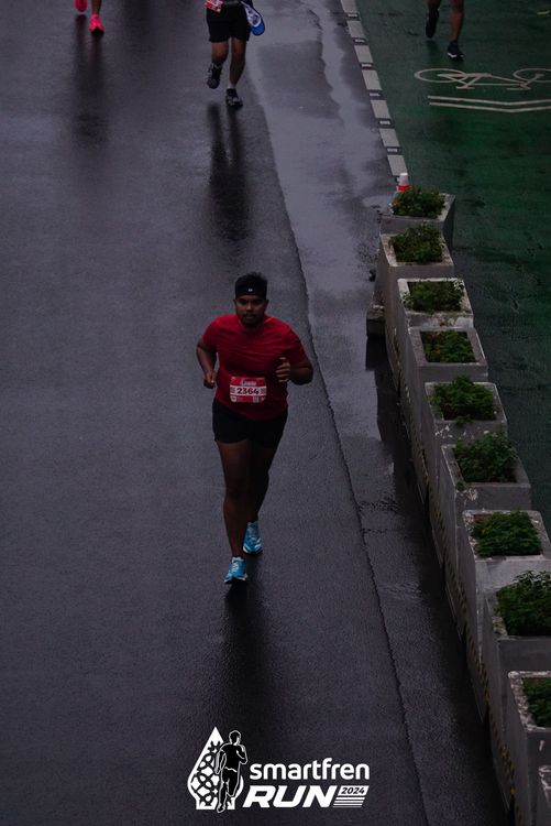 Race photo from Smartfren Run 2024