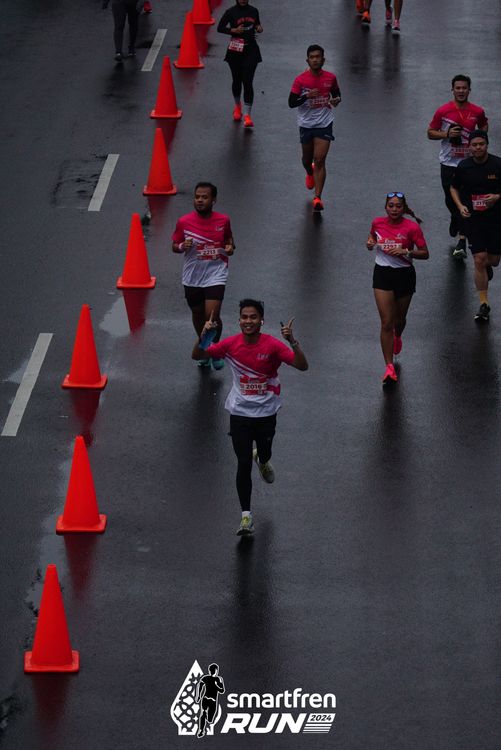 Race photo from Smartfren Run 2024