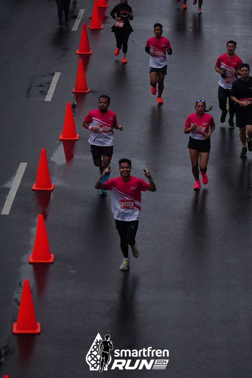 Race photo from Smartfren Run 2024