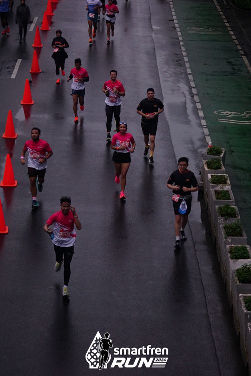 Race photo from Smartfren Run 2024